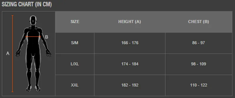 X-Bionic Size Guide